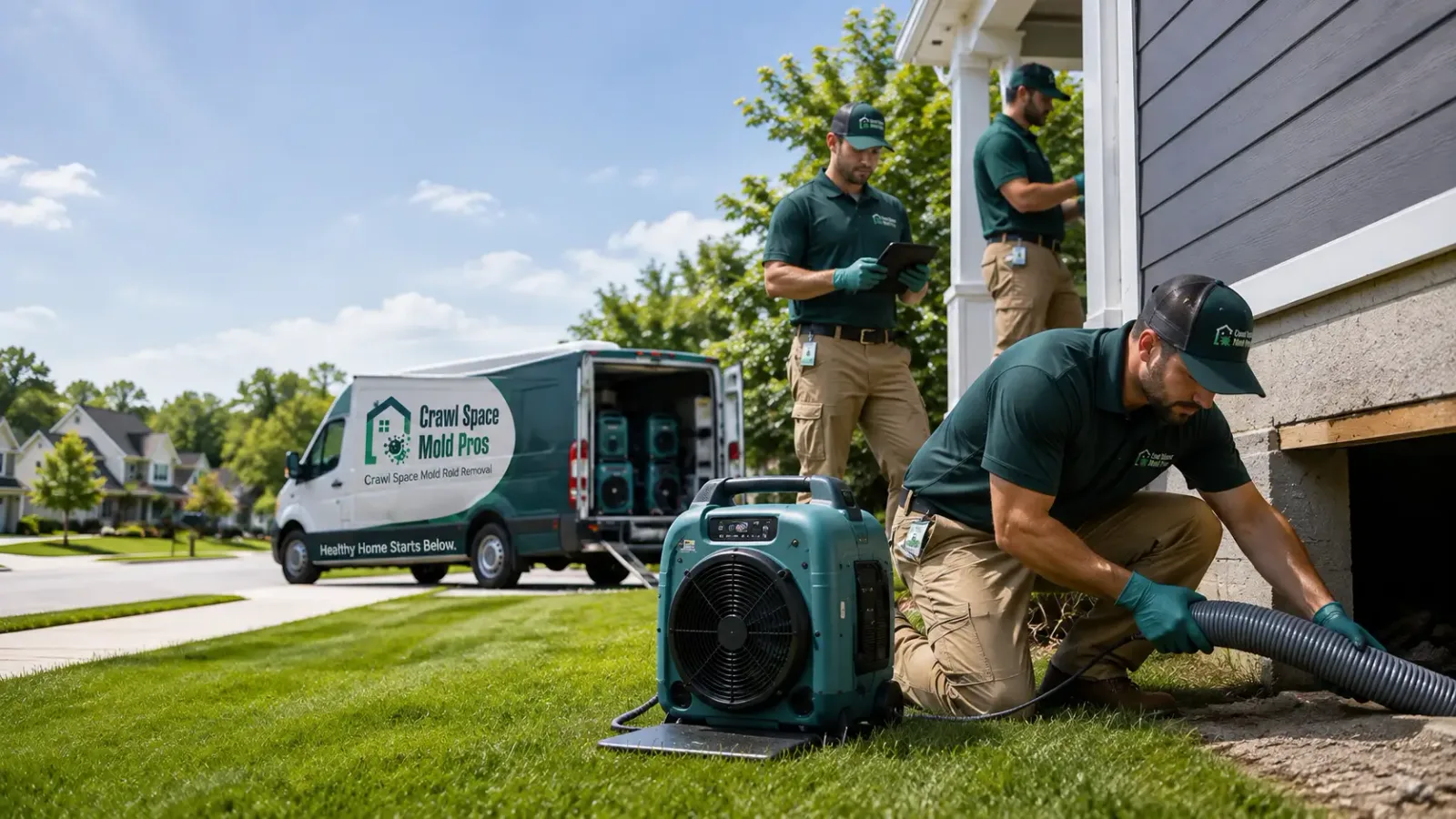 Crawl Space Mold Removal in Coralville, IA
